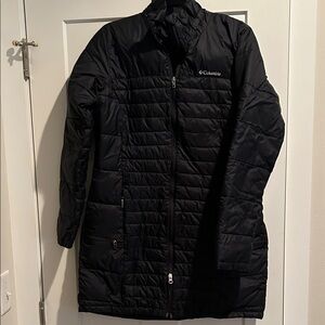 Columbia Women's Long Black Puffer Coat